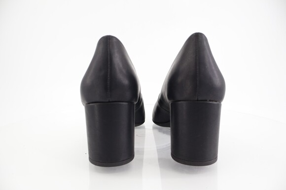 Naturalizer Womens Warner Square Toe Pumps Block Heel Black Faux Leather Size 10 - Picture 6 of 12